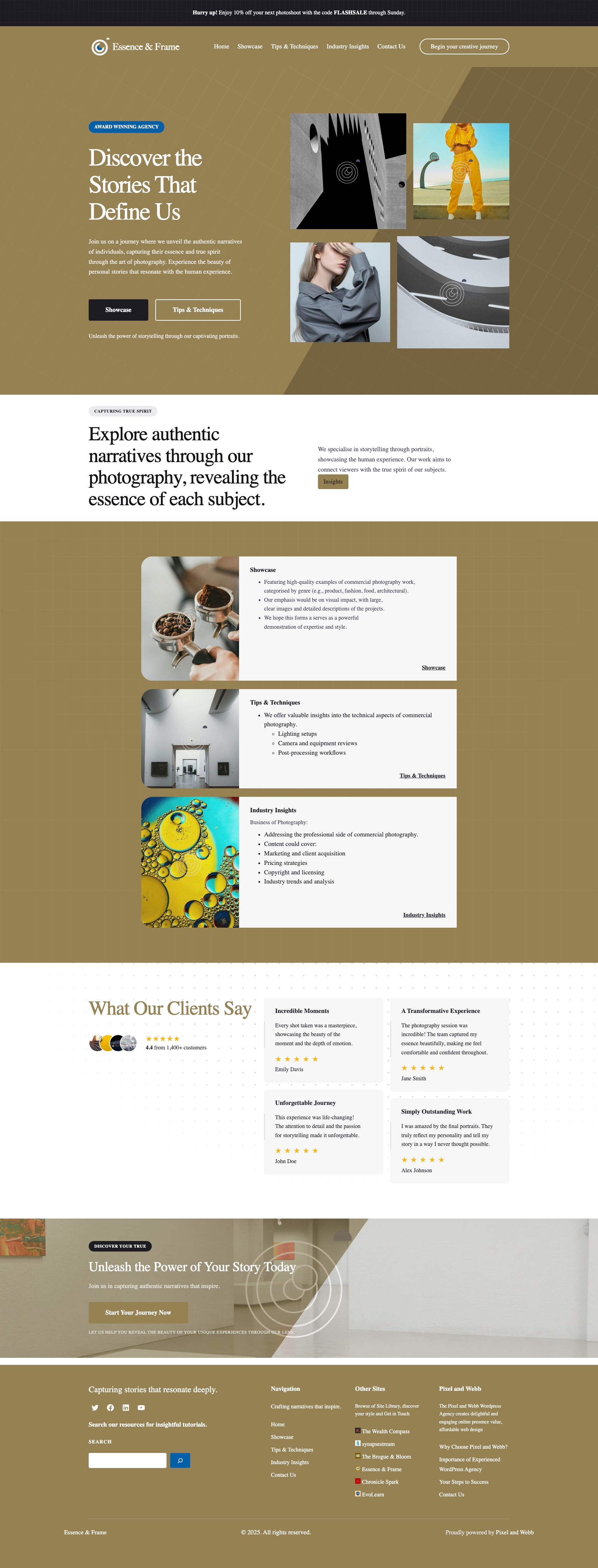 “We capture more than just a likeness. We reveal the stories within, framing the true spirit of every subject."